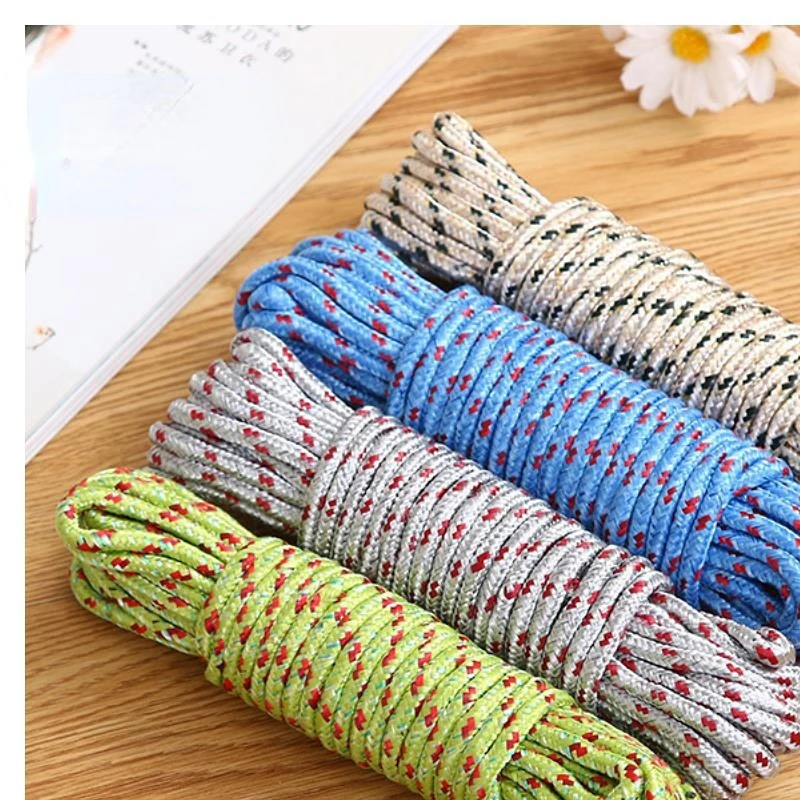 Quality 10m Colored Nylon Rope Drying Clothes Hangers Washing