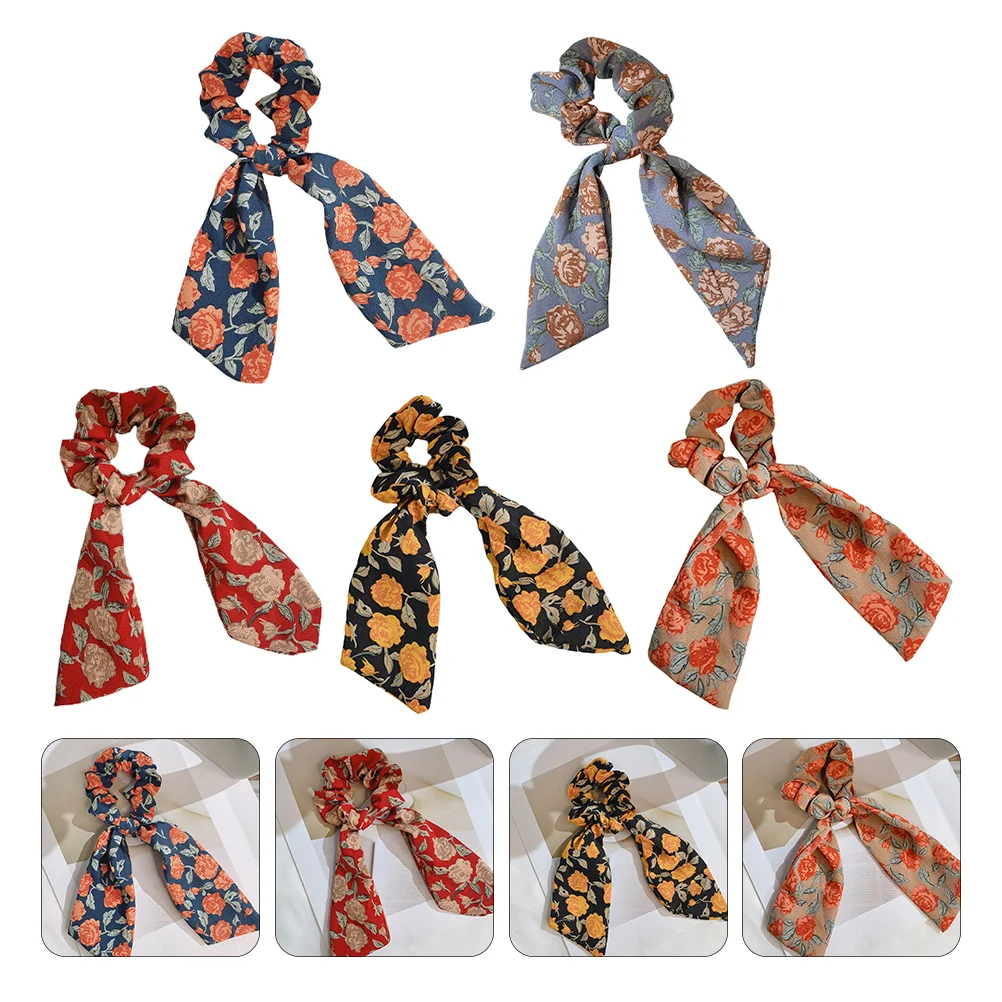 

5PCS Hair Scrunchies Scarf Premium Hair Scrunchies Hair Scrunchies Random Color