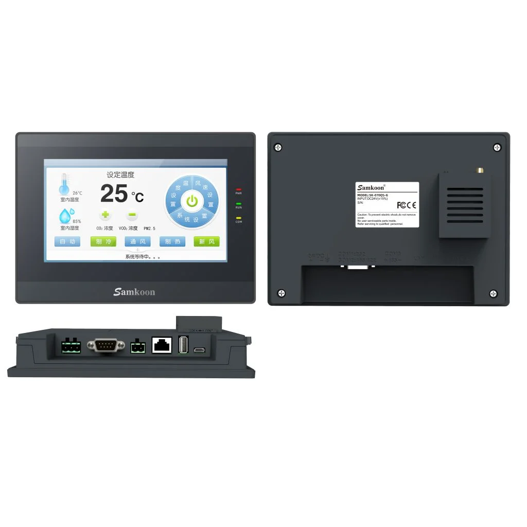브랜드 오리지널 SK-070QS-G Samkoon 7 인치 Hmi 인간 기계 인터페이스 산업용 터치 스크린 HMI