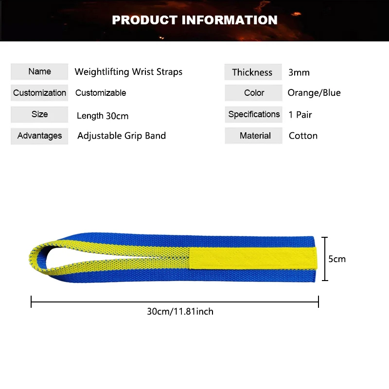 Non-Slip Cotton Weightlifting Belt Absorb Sweat Wrist Straps Fitness Bodybuilding Training Gym Crossfit Adjustable Grip Band 5
