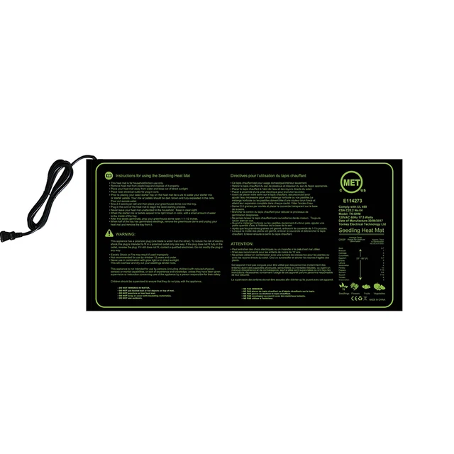 Palánta Melegítő Szőnyeg Növényi Vetőmag Csírázó Pad Hidroponikus Meleg Dugó Klónindító Párnák Erős Tapadást Digitális Termosztáttal