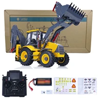 RTR LESU BL71 RC Hydraulic Backhoe Loader 2 in 1 Electric Excavator 1/14 Radio Control Metal Truck PL18EV Lite Toy Model TH21516 1