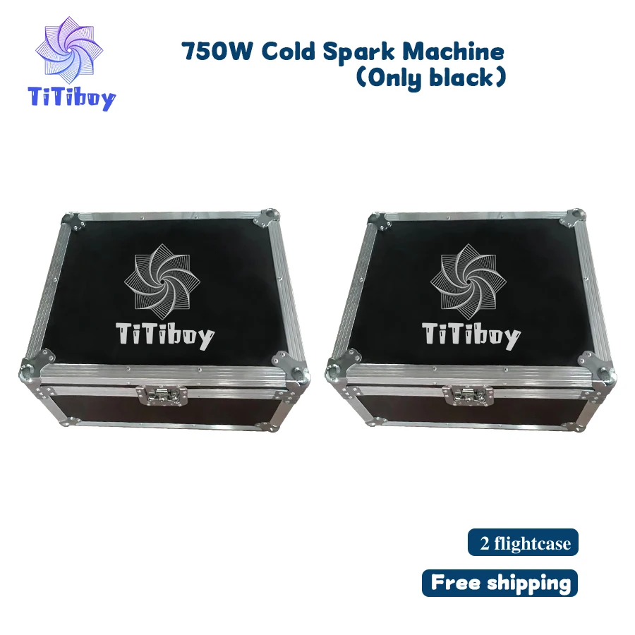 

No Tax 2Pcs/lot Only Empty 2In1 Flightcases For 750W Downward Cold Spark Machine Spark Cold Firework Machine Fountain Stage