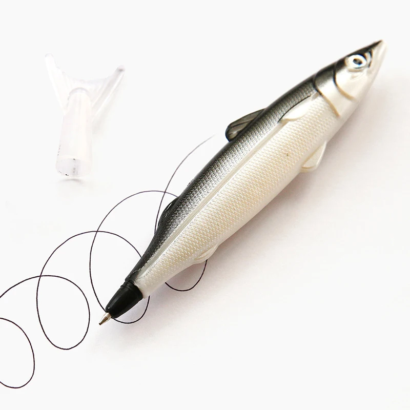 바다 물고기 볼펜, 귀엽고 창의적인 재미있는 문구류, 학교 용품, 0.5mm, 1PC