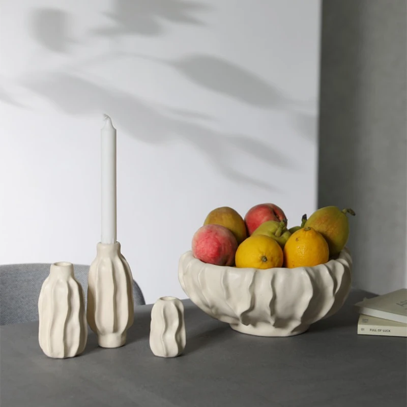 Ceramic Medieval Candlestick Table Decoration
