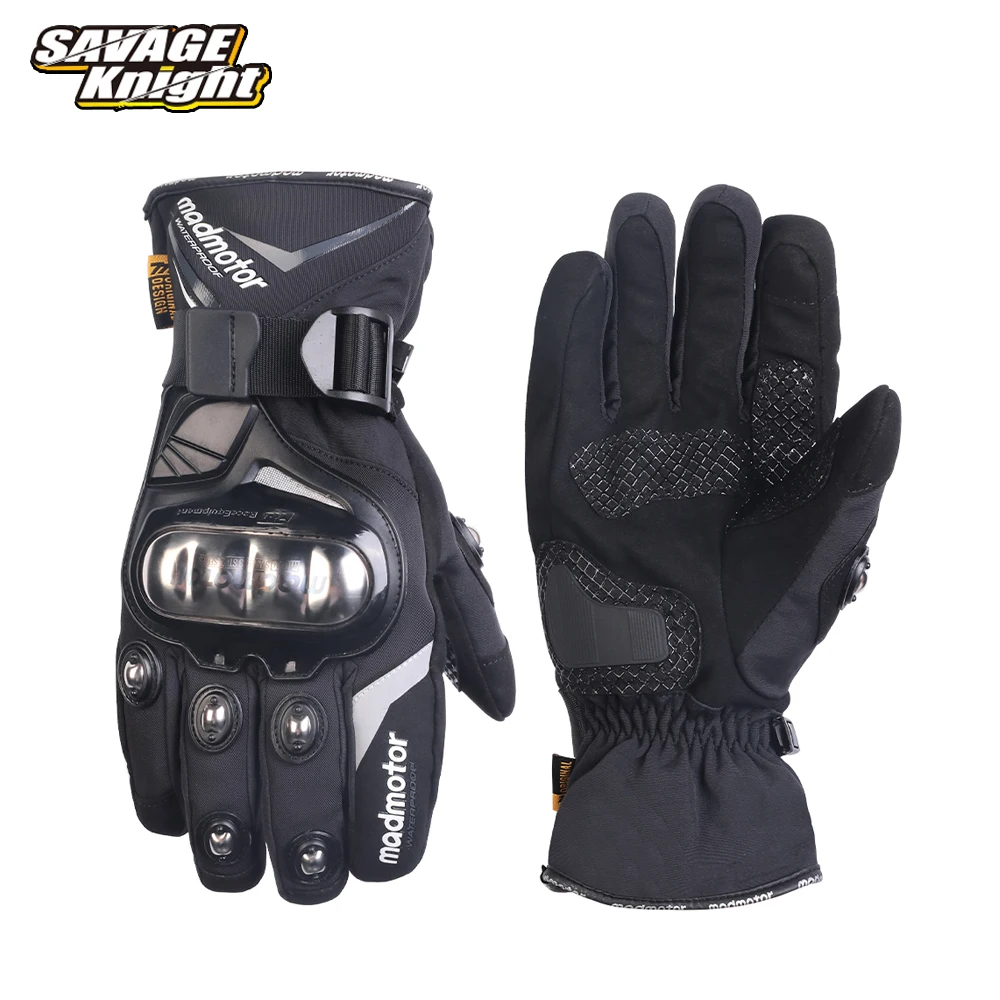 

SAVAGE Motorcycle Gloves Windproof Waterproof Guantes Moto Motorbike Riding Gloves Touch Screen Moto Motocross Gloves Winter