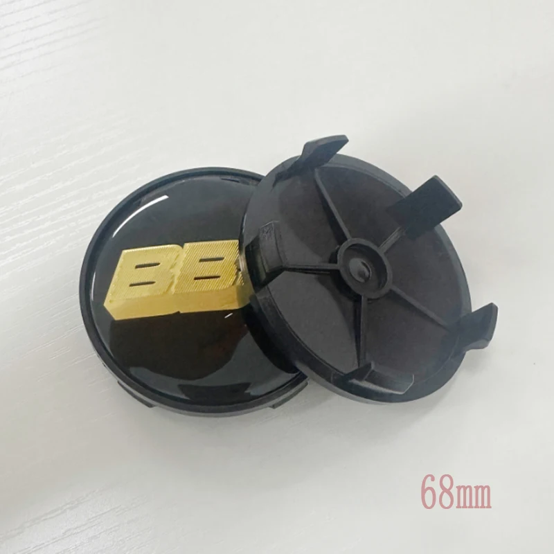 4 Pz/Set 68Mm Oro Nero Per Bbs Logo Badge Emblem Auto Styling Wheel Center Hup Cap Car Retrofit Accessori Auto Decorativi