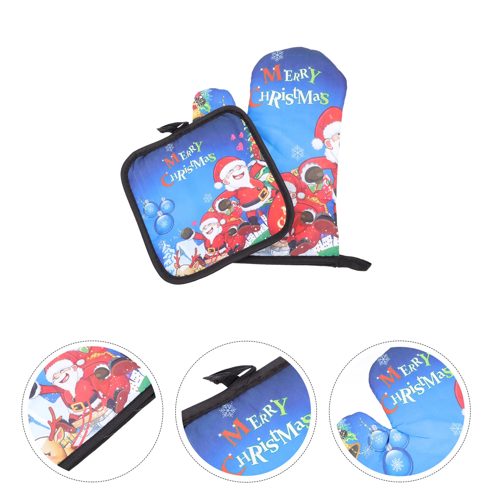 

Cooking Glove Case Microwave Gloves Silicone Utensil Holder Christmas Oven Mitts