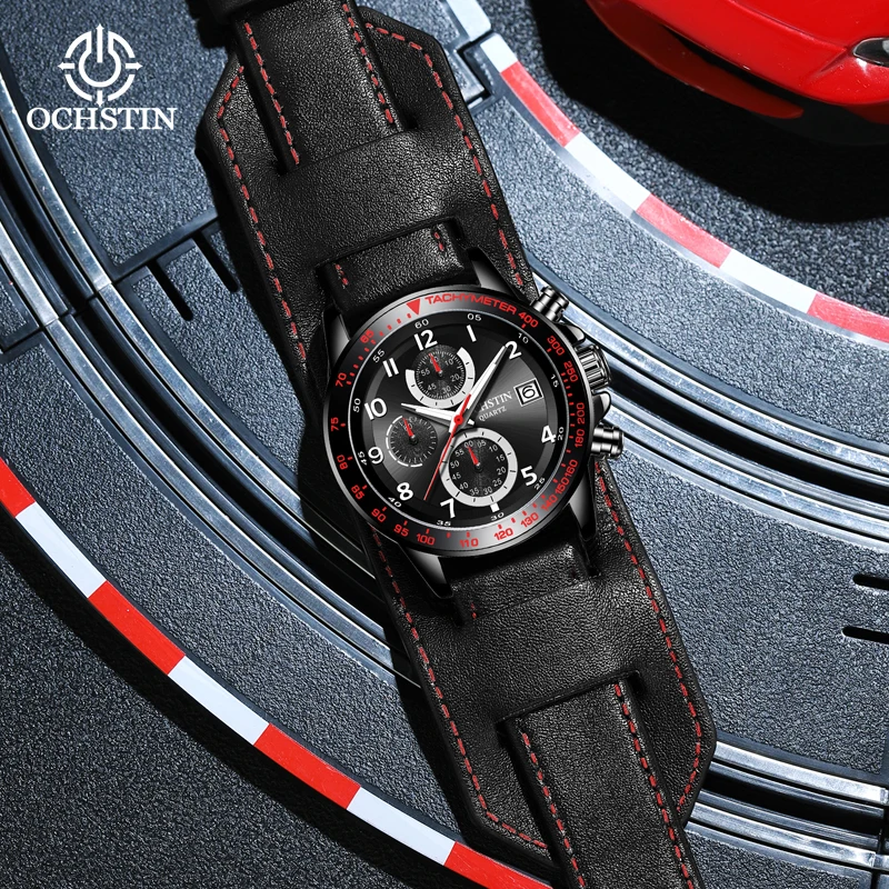 Ochstin's New Simple and Comfortable Wind Multi functional Quartz Movement Craftsmanship Series 2024 Men's Quartz Watch