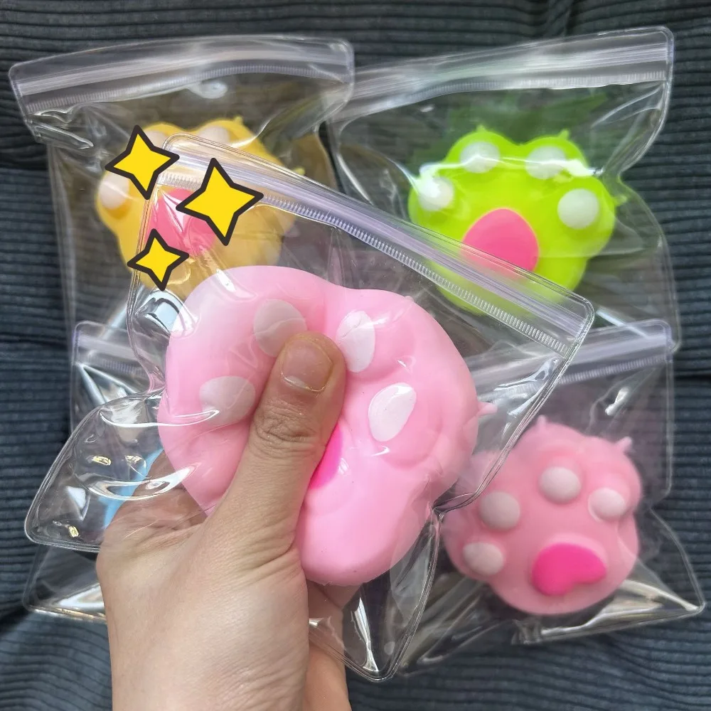 Squeeze Toy Cat's Paw rabbit pig Bear stress relief squishy fidget toy mochi antistress adult children Slow Rebound sensory toys 2