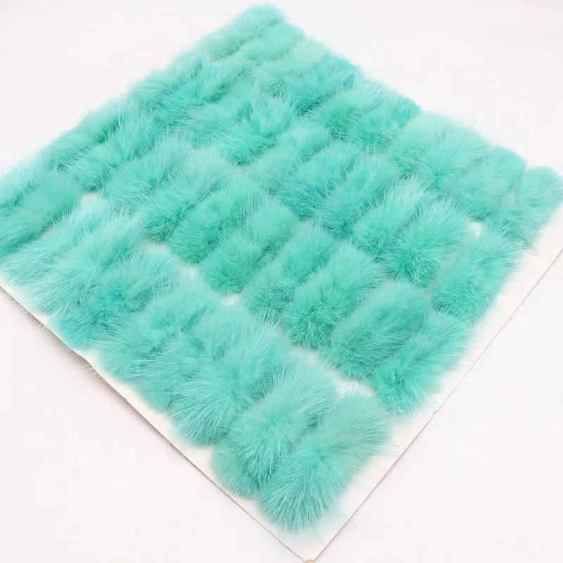 Natural Mink Fur Pompones 3*7cm Fur Bowknot Soft Pompoms ball DIY Pom Pom Handmade Headdress Clothing Hats Supplies pom poms craft supplies fluffy ball accessories craft supplies