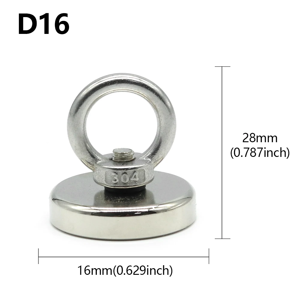High-Performance Neodymium Magnet with Countersunk Hole and Eyebolt for Heavy-Duty Applications
