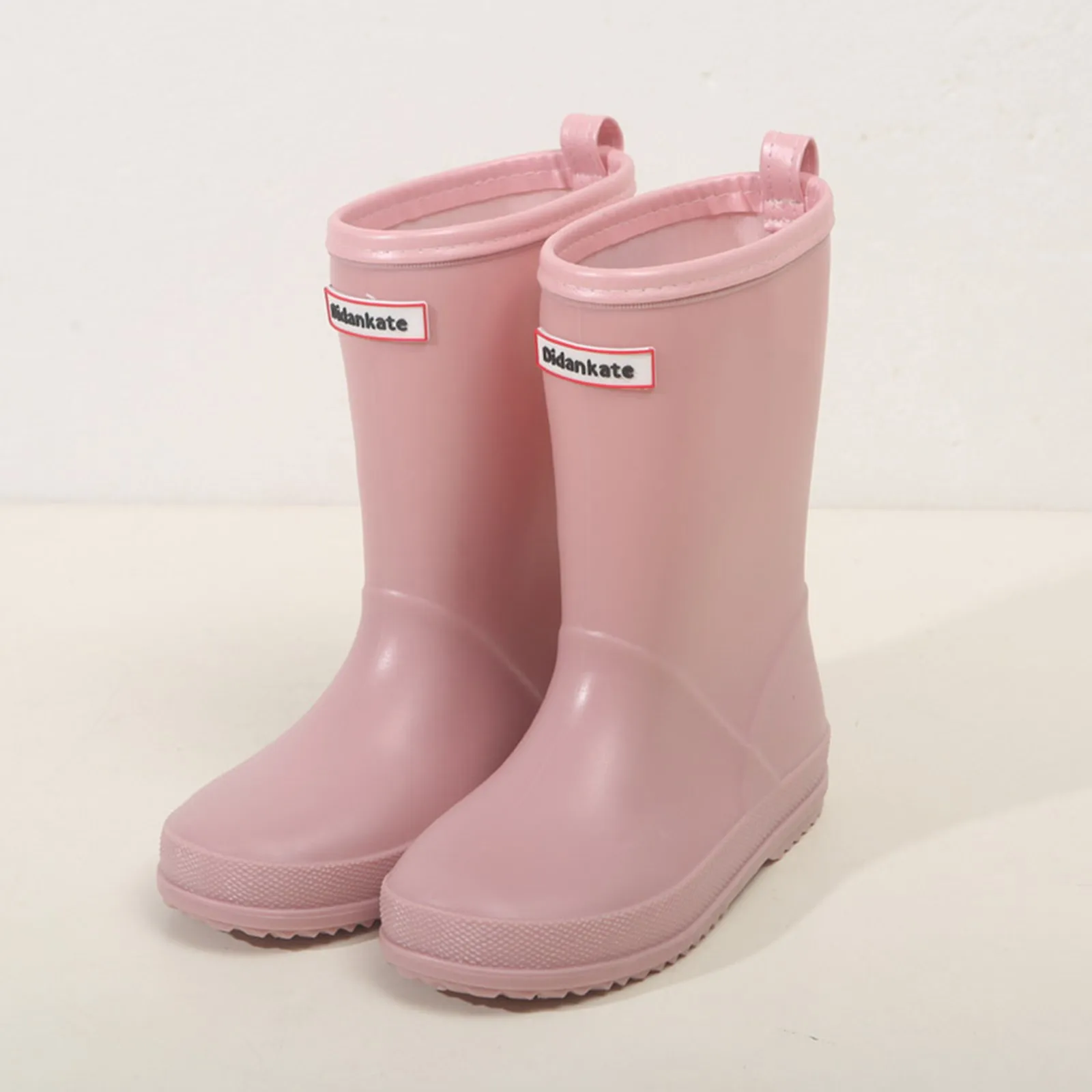 Rubber Four Seasons Shoes Children Rainboots High Quality Comfortable Outdoor Baby Boys Girls Water Shoes Kids Solid Rain Boots