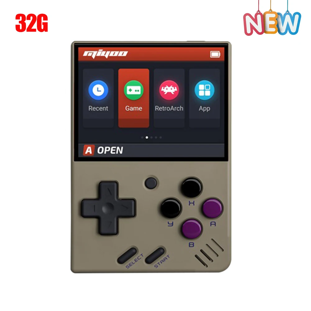 Miyoo Mini Pocket Video Game Consoles Retro Protable Player Built-In 2500+ Games with Tetris 2.8 Inch IPS Screen Gift for Kid 