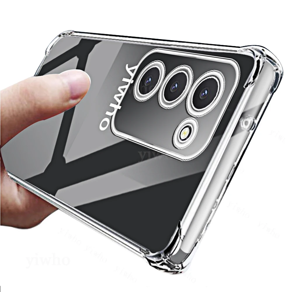 Shockproof Clear Soft TPU Phone Case - Transparent Shell Back Cover (1-10pcs)
