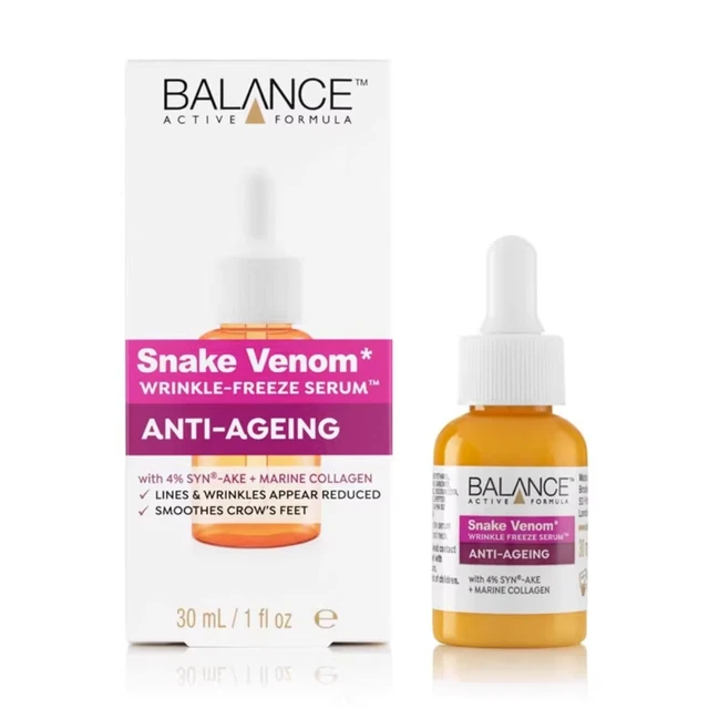 BALANCE 4%SYN AKE Wrinkle-freeze Serum Snake Venom Peptide Essence 30ml  Anti-Wrinkle Fade Fine Lines Anti-aging Facial Skin Care - AliExpress