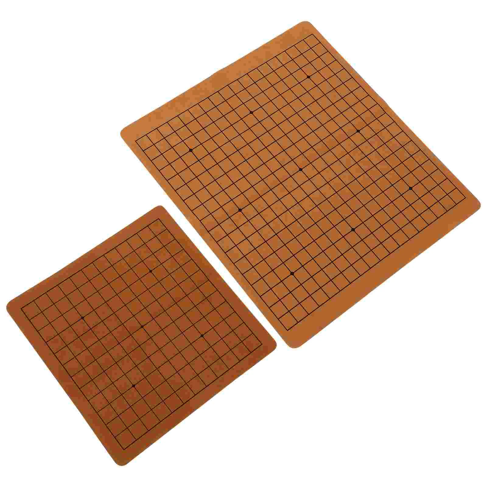 

2 Pcs Checkerboard Chess Go Child Travel Chessboard Mini Kids Toy Folding