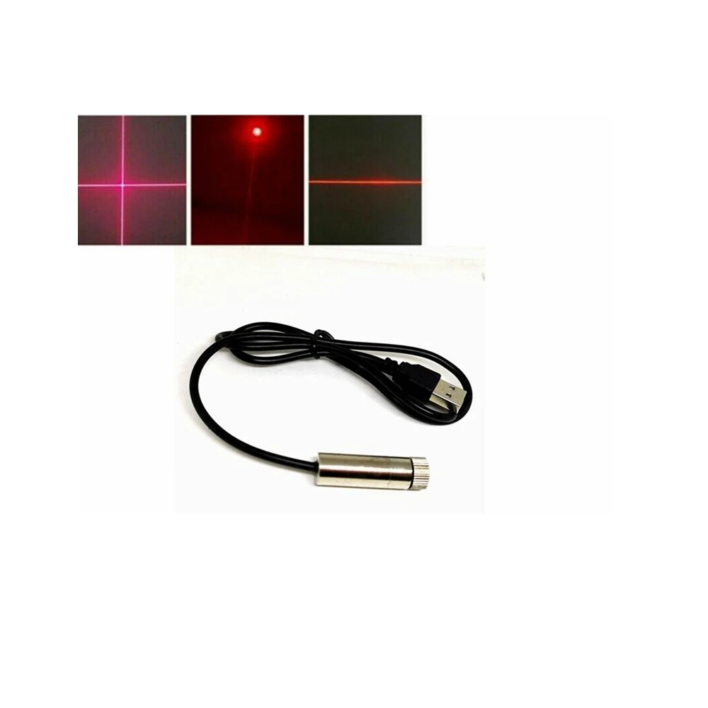 Dot/Line/Cross Beam 650nm 100mw Red Laser Module with USB Interface 1240
