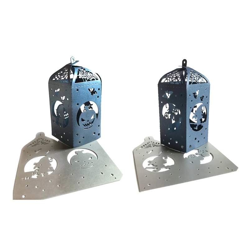 

Halloween Pumpkin Witch Lantern Cutting Dies Photo Album Decoration Accessories DIY Crafts for Journal Decoration