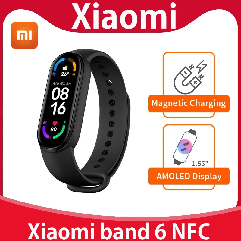 Xiaomi Mi Band NFC pulsera inteligente colores pantalla AMOLED