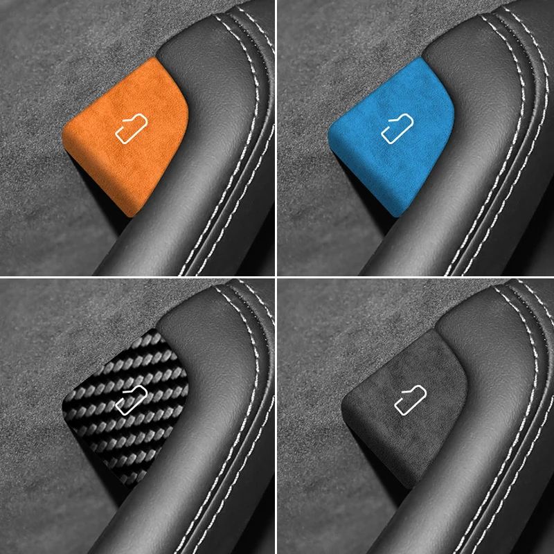 테슬라 모델 3 (2024-)/ 모델 Y (2025-) 카본 파이버 도어 스위치 버튼 스크..