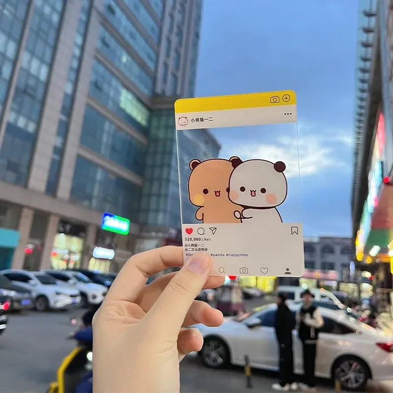 

2024 New Limited Edition Cute Lesser Panda Yier Bubu Acrylic Travel Card Cute Transparent Card Collect Card Gifts Birthday Gift
