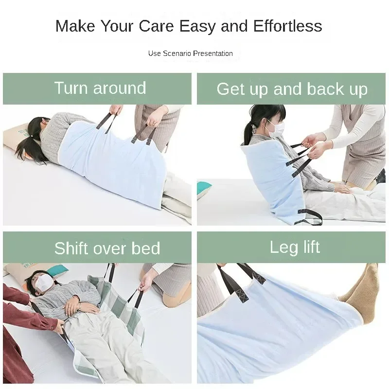 Adult Cotton Bedridden Patient Turn Assist-Washable Incontinence Pad for Elderly Care, Mobility Aid for Transfer & Positioning