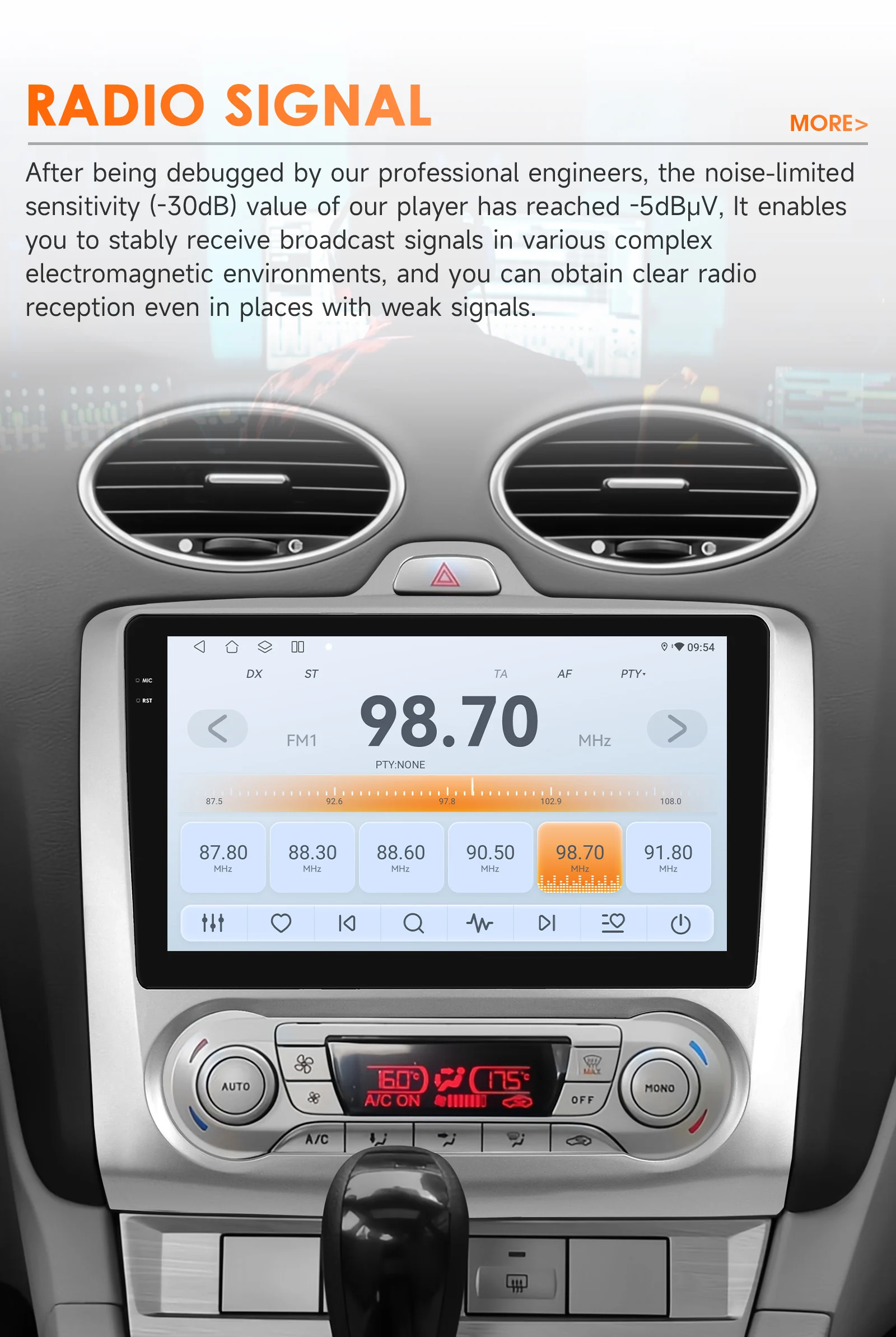 Hizpo Android Auto Auto Radio Für Ford Focus 2 3 Mk2/Mk3 Exi AT 2004-2011 Multimedia Video Player GPS 4G Carplay Stereo Kopf Einheit – Detail 21
