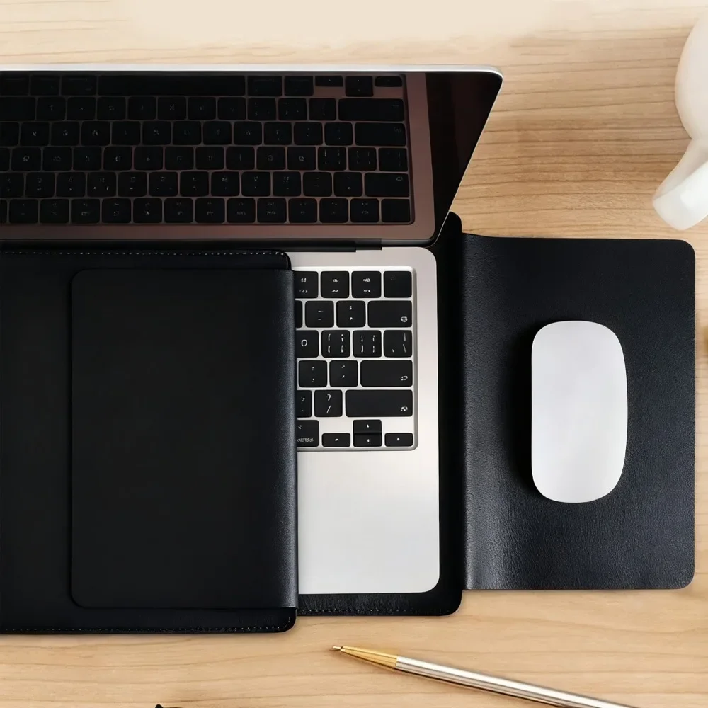 Leather Laptop Inner Bag For 14/16inch Notebook Sleeve for Apple Macbook Air Pro 13 M1 M2 Bags for ASUS 13.3 14 15 15.6 16 Cases - 4