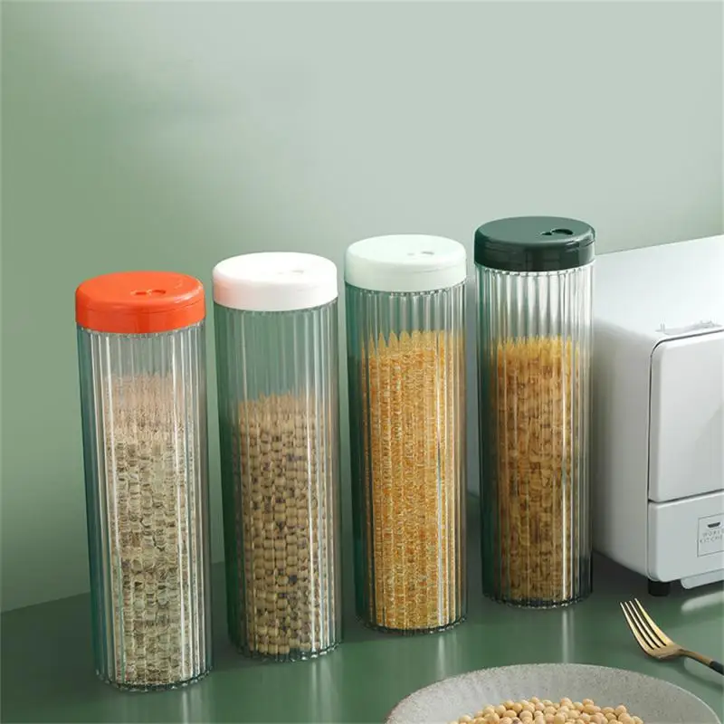 

1.8L Spaghetti Container Sealed Storage Jars Grain Food Storage Containers With Lid Nuts Dry Fruit Kitchen Fridge Organizer