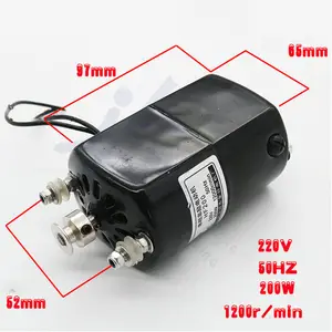 Wal Front 1Pcs 220V 100W Home Sewing Machine Motor 7000 RPM K-Bracket 0.5 Amp for Brother