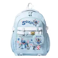 MINISO Disney Stitch Cartoon Kids Teenager School Bags Large Capacity Fashion Student Backpack Girl Travel Knapsack Mochila New 2