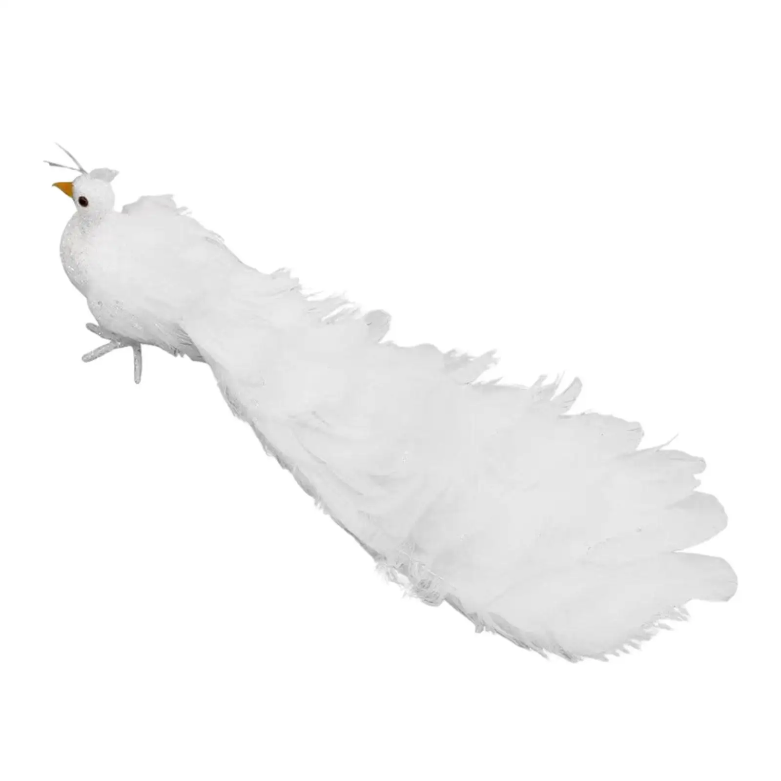 

Peacock Simulation Bird Foam Crafts Feathered Bird Model Garden Ornament for Courtyard Photography Prop Garden Patio Outdoor