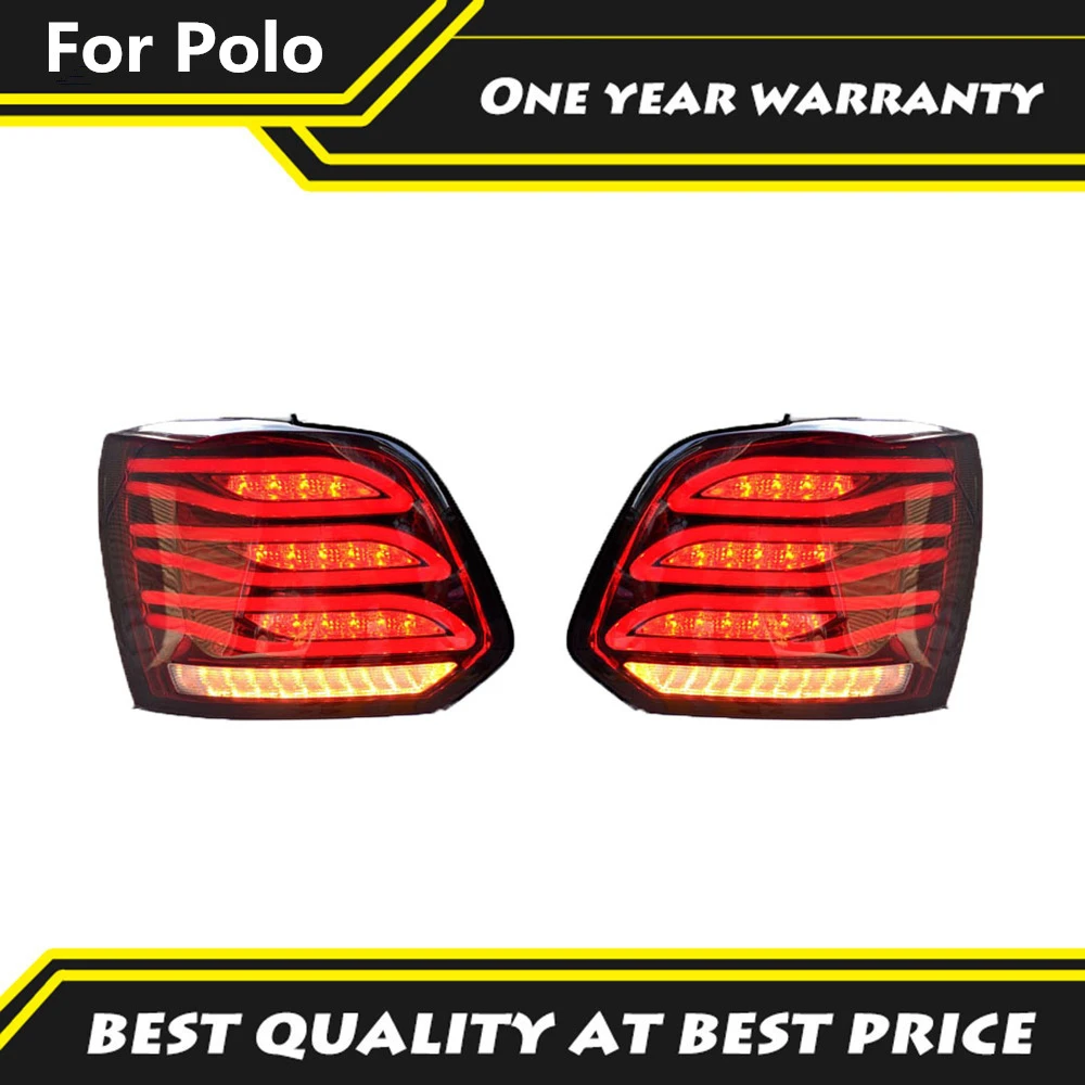 

2Pcs Car LED Rear Lamp Lights For Volkswagen polo 2011-2018 Rear Driving Lamp + Brake Light + Reverse Light + Turn Signal