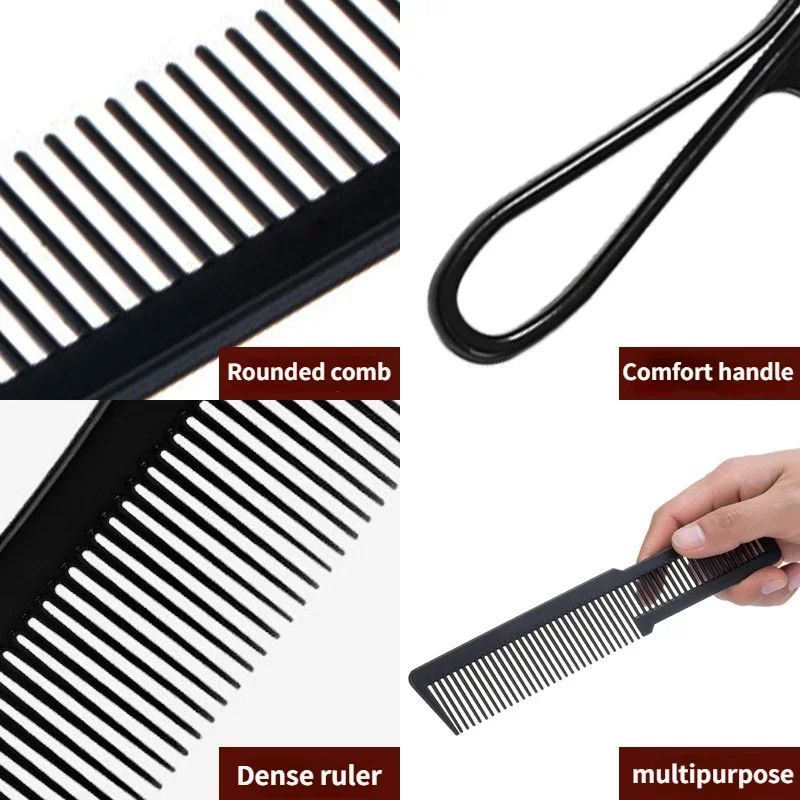 Comb Texture Wide Tooth Curl 2/3/4pcs  Comb Detangling Comb For Curly Wet Wavy Thick Hair Wigs Salon Barber Hairstyle Tool