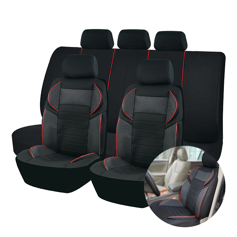 Universal 4mm Car Seat Covers Luxury Sponge Style Fit For Most Car Suv Truck Car Accessories Interior Seat Covers Sport Design