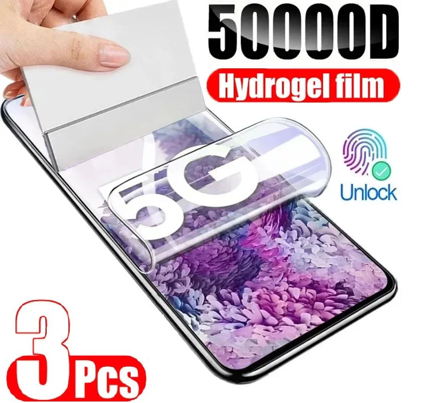 3-Pack Hydrogel Screen Protector Films
