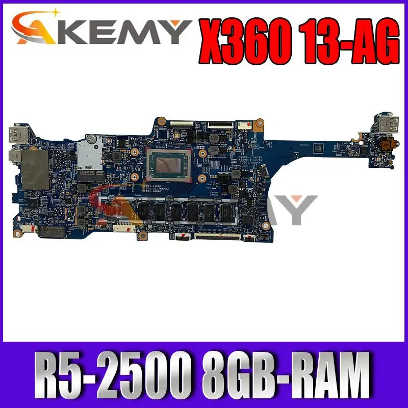 L19573-601 448.0EC05.0021 17885-2 материнская плата для ноутбука HP X360 13-AG 13M-AG с/Ryzen 5 L19573-001 8GB-RAM |
