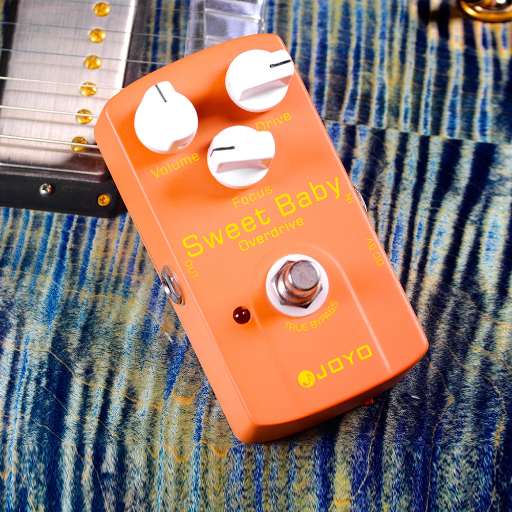 JF-36 SWEET BABY Overdrive Pedal Low Gain Overdrive Effects with FOCUS Knob for
