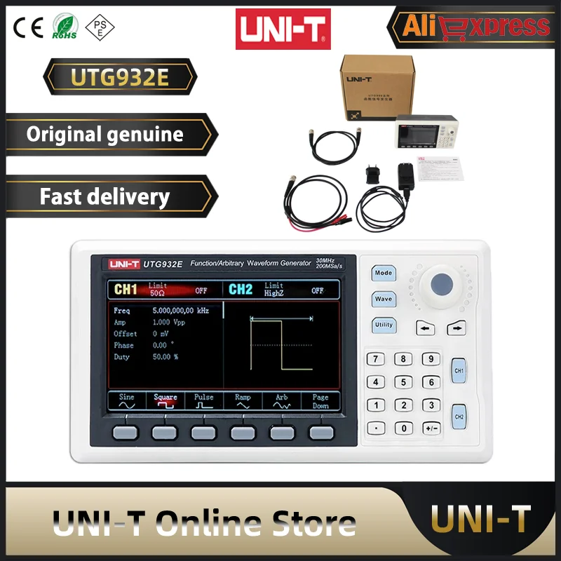 Генератор сигналов UNI-T Function/произвольный генератор UTG932E UTG962E 1μHz DDS с поддержкой