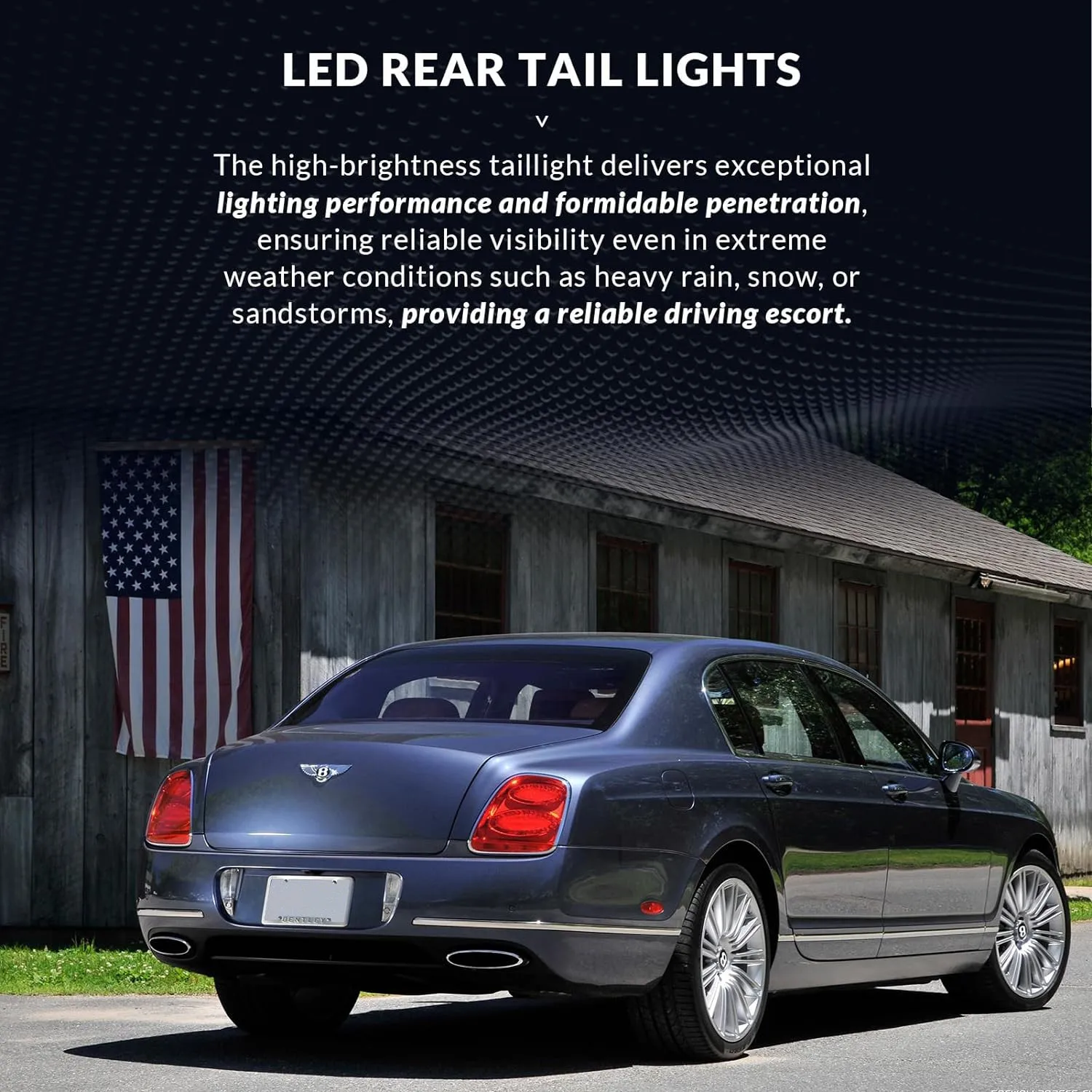 ベントレーフライングスパー2005-2013用テールライトのペア,リアランプ