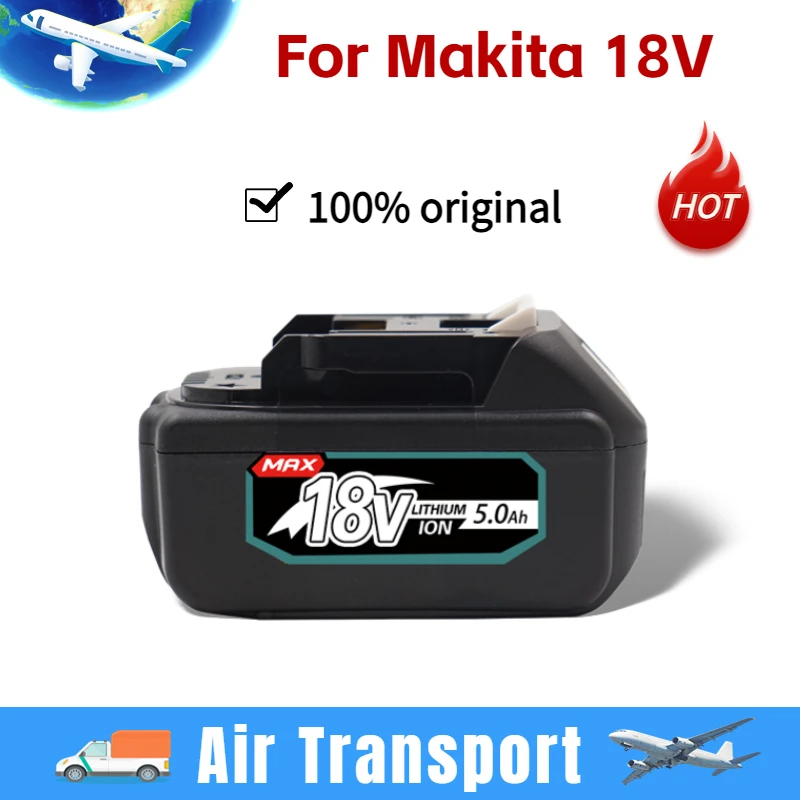 

Air Transport 6.0Ah 18V For Makita BL1860 BL1850B BL1850 BL1840 BL1830 BL1820 BL1815 LXT-400 Replacement Lithium Battery