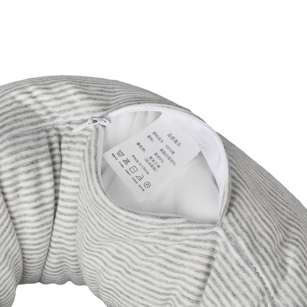U Shaped Neck Pillow Soft Foam Waist Massage Portable Cervical Cushion for Nap Train Airplane Traveling Sleeping 3