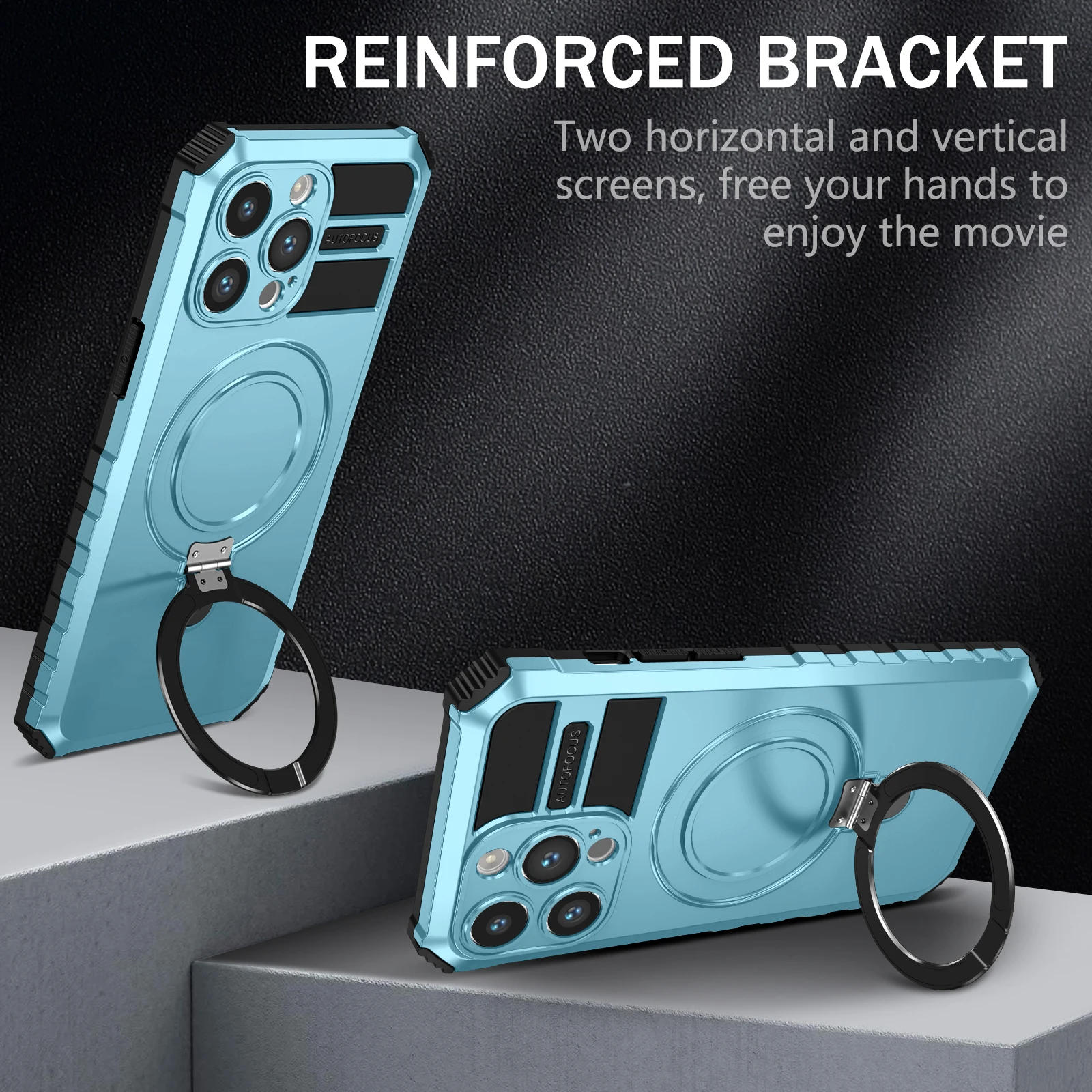 

New Magsafe for iPhone 15 14 13 12 11ProMax PLUS Phone Case Pivot Point Magnetic Anti-Drop Shockproof Phone Protective Case