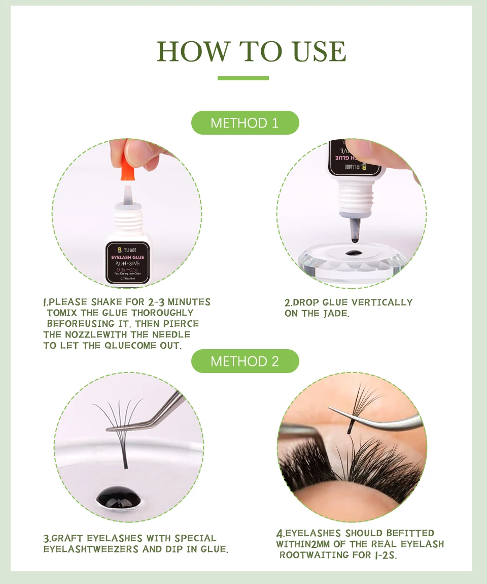 Professioneller 5/10 ml 0,3 S Wimpernkleber, schnell trocknender, langlebiger Wimpernverlängerungskleber, rosa-brauner Kleber, keine Reizung – Detail 8