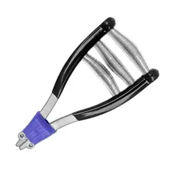 Durable Metal Badminton Stringing Clamp with Triple Spring Mechanism (Black)