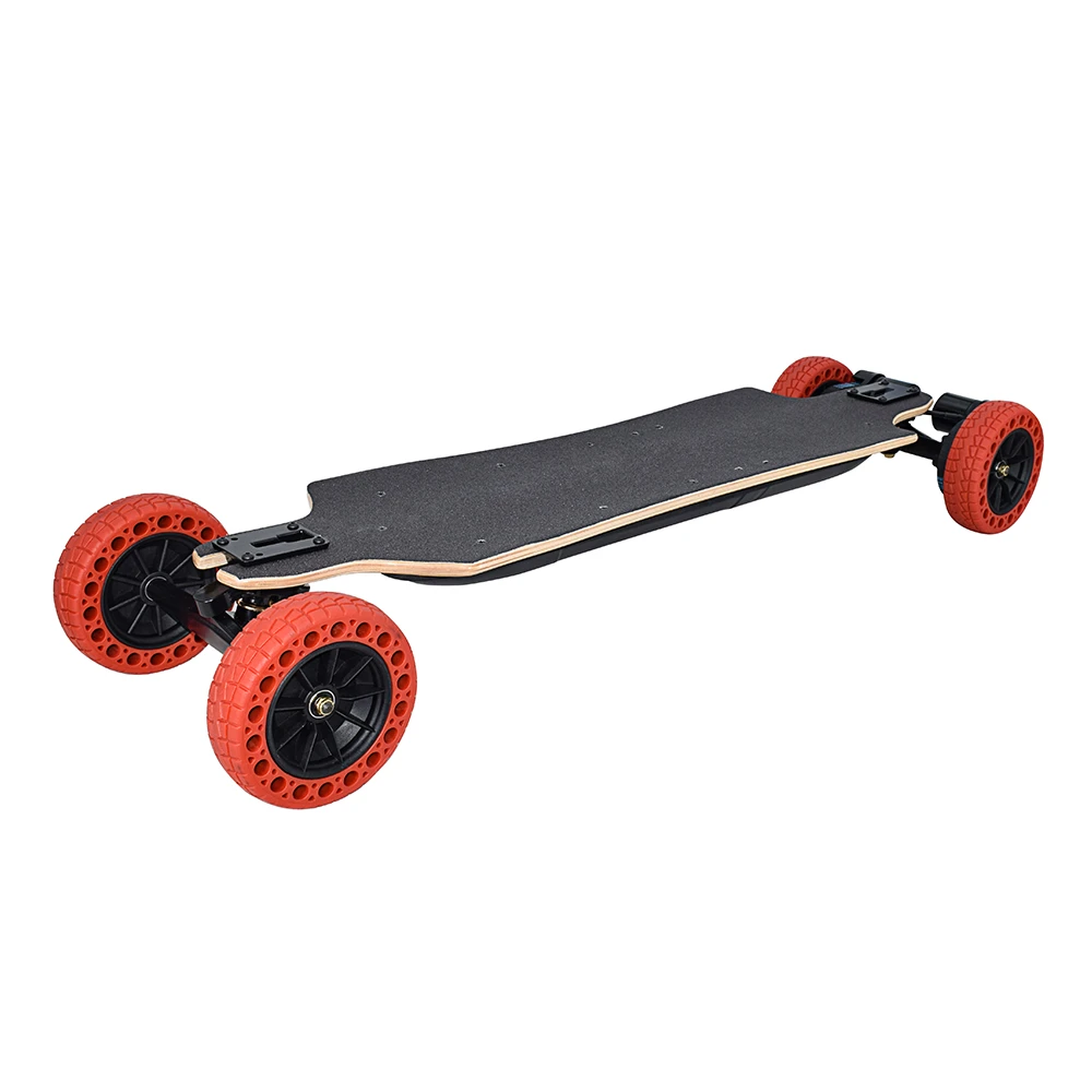 Hol Jet opvoeder 160mm 6inch rubber wheel electric skateboard dual belt drive motor high  level for Professional player E skater| | - AliExpress