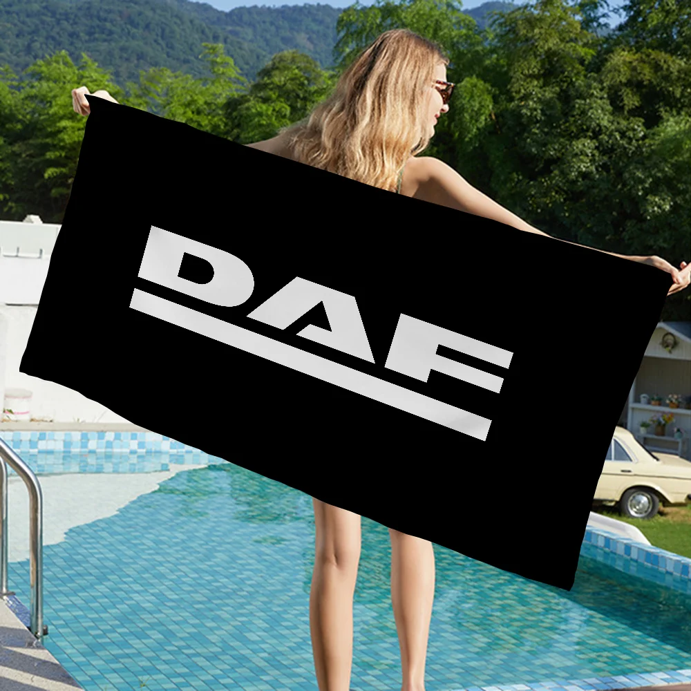 DAF Truck Logo Big Microfiber Beach Towels Quick Dry Towel Sand Beach Towels Pool Towel For Travel Swim Pool Yoga 4