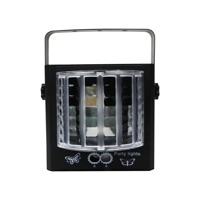 LED Butterfly Stage Lights Remote Control Dj RGB Led Four in one laser strobe light colorful ktv flash room bar nightclub lights led light,led stage light,mini led stage light