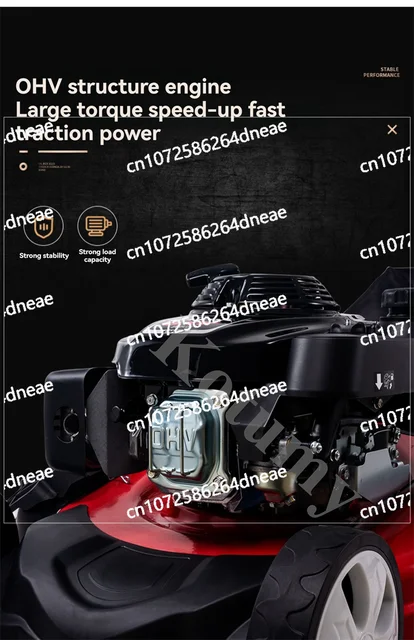 225CC 7 Speed Adjustment High Wheel RWD 3-in-1 Walk Behind Self Propelled Lawn Mower 3